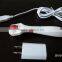 changeable heads titanium LED derma roller,vibarting roller