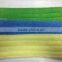 Yellow green blue microfiber mop with pocket backing