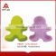 Colorful best price silicone funny human shaped cake mould