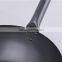 Kitchen Round Single Handle Chinese Cooking Flat Bottom Wok