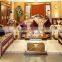 Luxury French Baroque Style Dining Room Glass Sideboard & Hutch/ 4-Door Handmade Carved Kitchen Cupboard Furniture