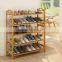 2017 new style bamboo shoe rack with many floors