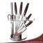 8pcs High Quality Kitchen Paring Knife Set with Crystal Block