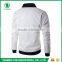 High Quality European Style 100% Polyester Windproof Zippered Plain Bomber Jacket for Men