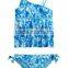 Zig Zag Stripe Tankini Swimsuit