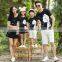 2017 New Design Shirts Casual Summer Animal Design Black Family Clothes