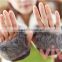 ladies fashion wool arm warmer rabbit fur arm warmers