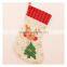HD2030 Wholesale Snow Print Christmas Socks Christmas Gifts Decorations