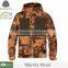 Eco-friendly mens winter outdoor hunting clothing 100% merino wool , men's outdoor clothing