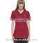 High quality cotton doctor /nurse uniform Unisex short sleeve gown lab uniform