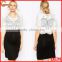 Fashion lace overlay bodycon fit maternity dress wholesale maternity clothes