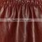 2017 OEM Spring Light-reflecting Faux Leather Elastic Waist Skirt
