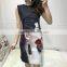 2017 Summer Women Clothes plus exaggeration printed woman dress