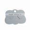 Paper Jewelry Display Card Cloud Gray 8cm(3 1/8") x 6cm(2 3/8"), 1 Piece