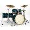 Silverstar Custom 6pc Accel-Driver Lacquer Drum Set w/ Hardware - Transparent Blue Burst.