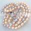 Fashion jewelry natural freshwater rice pearl necklace design
