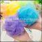 Wholesale bath sponge with rope body exfoliating PE mesh bath ball sponge cleaning