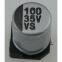 35v100uF 6.3X7.7 capacitor with SMD
