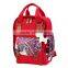 Boho printed mother shoulder red color diaper bag