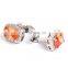 New Elegant orange Crystal Cufflinks For Men's Accessories