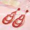 European Luxury Fashion Jewelry Crystal Fashion Drop Earring