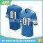 Wholesale sublimation 100% polyester american football jersey custom