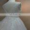 Stunning V-Neck Sleeveless Long Train Shinning Beads Lace Wedding Dresses With Long Train