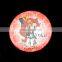 Promotional custom plastic round badge clip