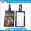 customize word PVC travel luggage tags/airport luggage tags