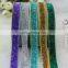 Wholeslae elastic metallic velvet ribbon