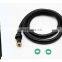 Round Black ABS Handheld Rainfall Shower Head With Shower Hose Set