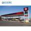 Steel Space Frame Structure Petrol Filling Station Canopy Roofing Design