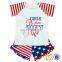 USA Star 4th of July Outfit Children Patriotic Clothing 2019 Summer Boys Boutique Clothing