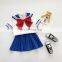 2020 Children's Sailor Moon Two-Piece Girl Baby College Style Short Sleeve Pleated Skirt Set