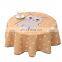 High Quality Waterproof Printed Fancy Round Table Cloth For Home Living Room Coffee Table Decor