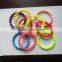 Promotion gifts blue silicone wristband with debossed logo
