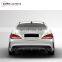 CLA diffuser with exhaust tips fit for MB CLA-CLASS W117 CLA260 chang into CLA45 style silver diffuser with tips