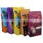 Custom printing stand up flat bottom pet dog  food packaging plastic zipper bag for 1KG 2KG 5KG 10KG