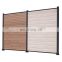 XINHAI Hot sale Dark Grey Privacy Decorative Outdoor Garden Fence Wood Composite WPC Fence Panels