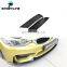 Dry Carbon Fiber M4 Front Bumper Upper Splitters Trim for BMW F80 M3 F82 F83 M4 14-19