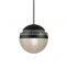 Modern Metal LED Chandelier Light Glass Round Decoration Pendant Lighting Fixture