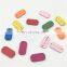 Handmade Rectangle 2 Hole Sewing Craft Colorful Mixed Custom Logo Colorful DIY Plate Wood Buttons