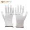 Pu Coated Gloves Work Gloves Safety Polyester/nylon Liner With PU Coated on Palm or Finger White Black Grey Touch Garden Gloves