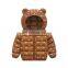 Lasted Design Bear Print Windbreaker Kids Baby Winter Cotton Padding Jacket Children Unsix Padded Coat Baby Jacket