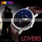 wholesale SKMEI 9120 genuine leather wrist watch men women couple watch