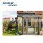 Modern balcony outdoor curved aluminum sunrooms glass pool house conservatory