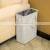 Customized Square Luxury Cloth Fabric Smart Portable White Foldable Laundry Basket