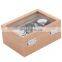 Wholesale 3 Slots Packaging Small Gift Kids Watch Box Luxury Display Wooden Watch Boxes