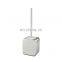 High quality simple design stainless steel cylindrical cleaning toilet brush with brush holder