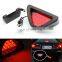 Universal 12 V led rear tail brake stop light, third red strobe safety fog drl lamp
